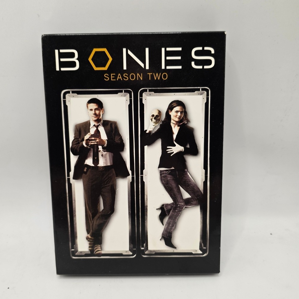 20th Century Fox Bones DVD Season Two Black 6-Disc Box Set Mystery Series